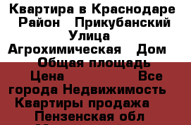 Квартира в Краснодаре › Район ­ Прикубанский › Улица ­ Агрохимическая › Дом ­ 115 › Общая площадь ­ 55 › Цена ­ 1 800 000 - Все города Недвижимость » Квартиры продажа   . Пензенская обл.,Мокшанский р-н